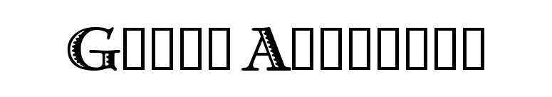 Greco Adornado font preview