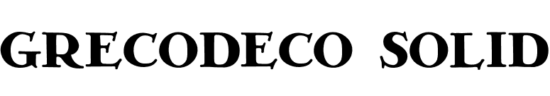GrecoDeco-Solid font preview