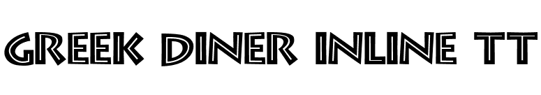 Greek Diner Inline TT font preview