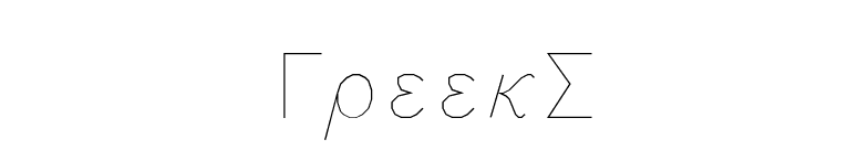 GreekS font preview