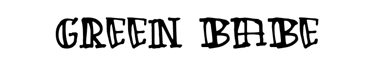 Green Babe font preview