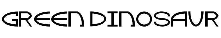 Green Dinosaur font preview