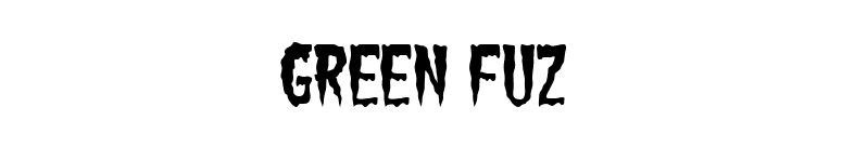 Green Fuz font preview