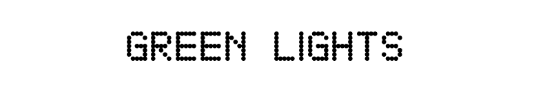 Green Lights font preview