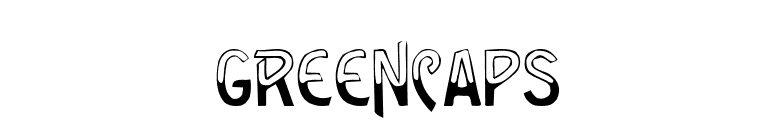 GreenCaps font preview