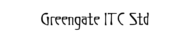 Greengate ITC Std font preview