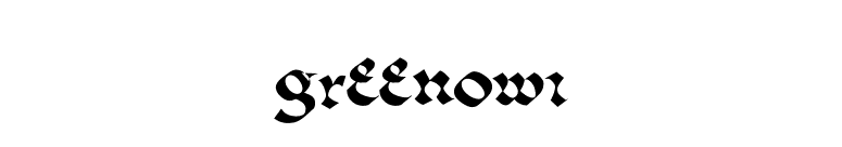 Greenowi font preview