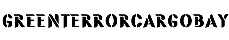 GreenTerrorCargoBay font preview