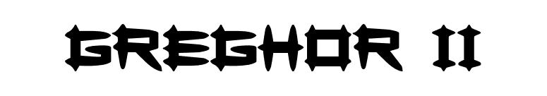Greghor II font preview