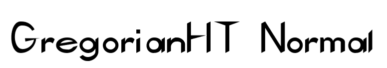 GregorianHT Normal font preview