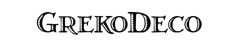 GrekoDeco font preview