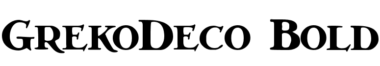 GrekoDeco Bold font preview