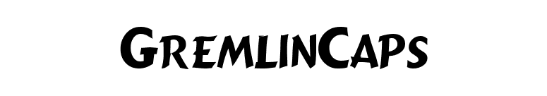 GremlinCaps font preview