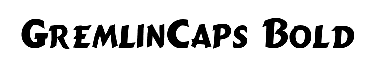 GremlinCaps Bold font preview