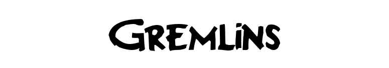 Gremlins font preview