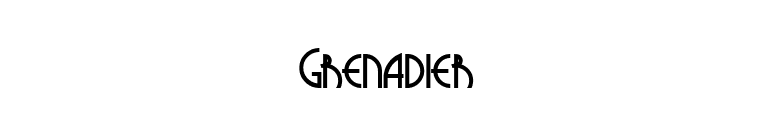 Grenadier font preview