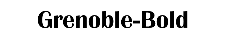 Grenoble-Bold font preview