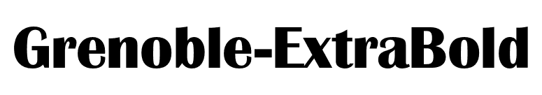 Grenoble-ExtraBold font preview