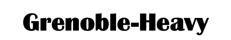 Grenoble-Heavy font preview