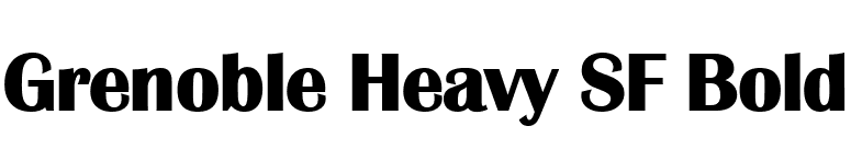 Grenoble Heavy SF Bold font preview