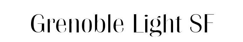 Grenoble Light SF font preview