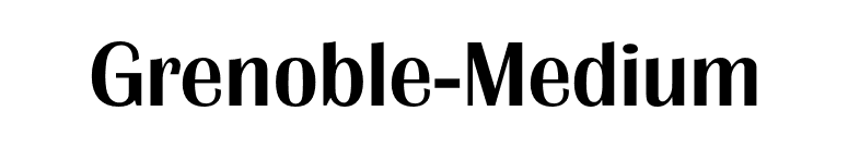 Grenoble-Medium font preview