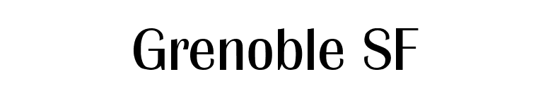 Grenoble SF font preview