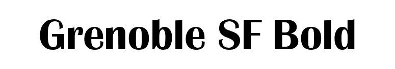 Grenoble SF Bold font preview