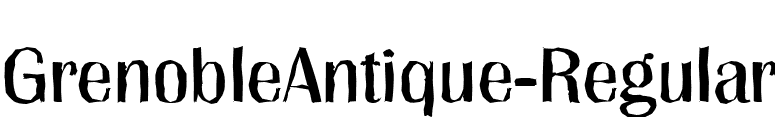 GrenobleAntique-Regular font preview