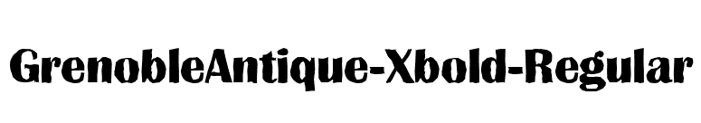 GrenobleAntique-Xbold-Regular font preview