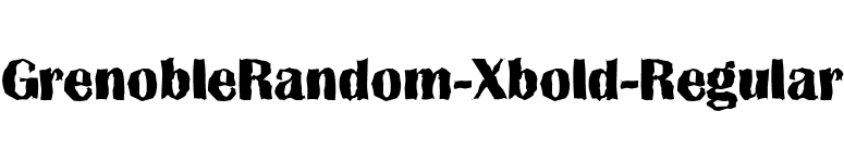 GrenobleRandom-Xbold-Regular font preview