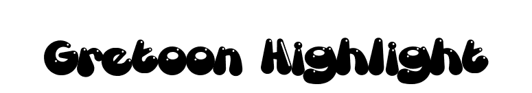 Gretoon Highlight font preview
