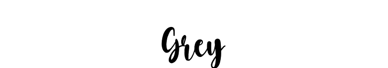 Grey font preview