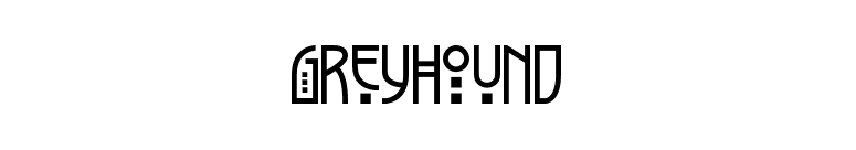 Greyhound font preview