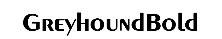 GreyhoundBold font preview
