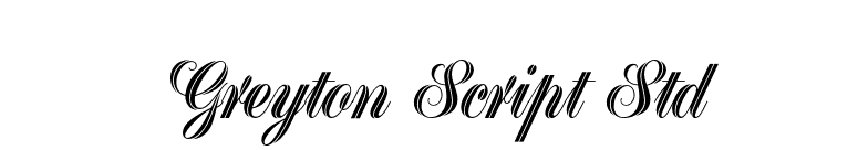 Greyton Script Std font preview