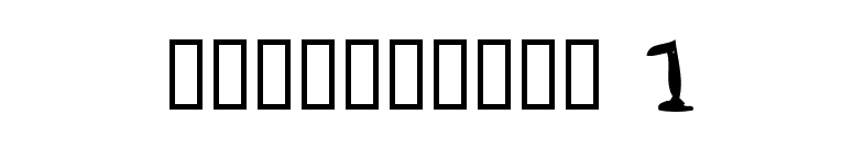 gribouille 1 font preview
