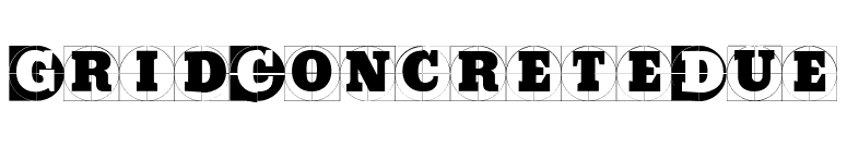 GridConcreteDue font preview