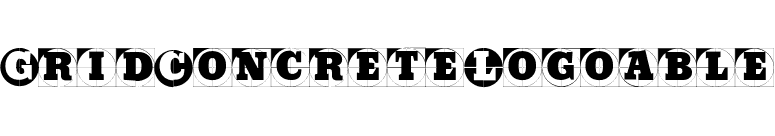 GridConcreteLogoable font preview
