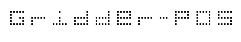 Gridder-POS font preview