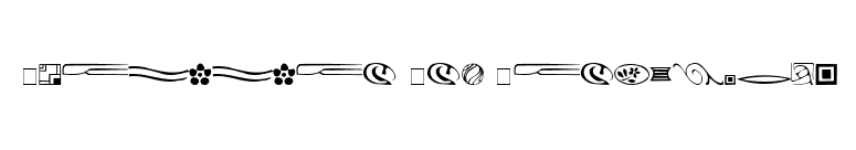 Griffin One Dingbats font preview