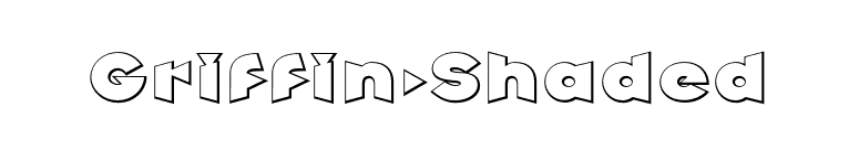 Griffin-Shaded font preview
