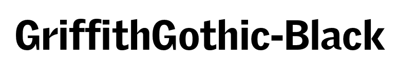 GriffithGothic-Black font preview