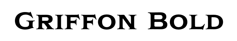 Griffon Bold font preview