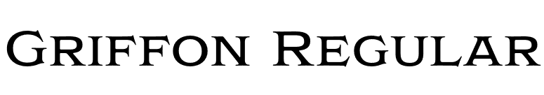 Griffon Regular font preview