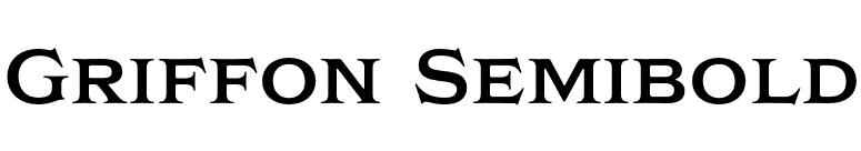 Griffon Semibold font preview