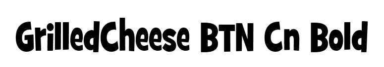 GrilledCheese BTN Cn Bold font preview