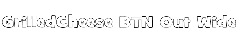 GrilledCheese BTN Out Wide font preview