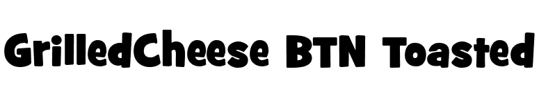 GrilledCheese BTN Toasted font preview