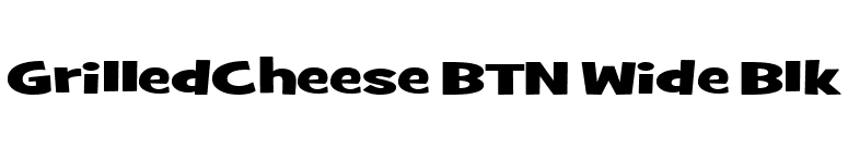 GrilledCheese BTN Wide Blk font preview